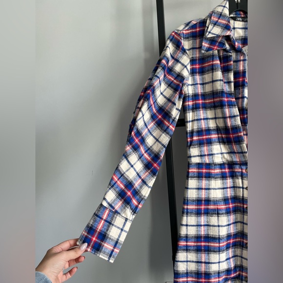 Zara Short Plaid Dress size s - Picture 9 of 10